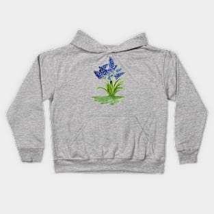 Grape Hyacinths Kids Hoodie